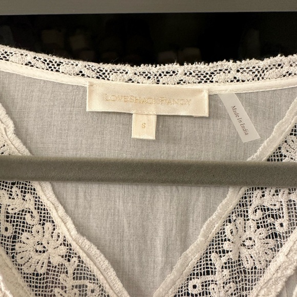 Love Shack Fancy Calamina Lace Mini Dress - Picture 3 of 5